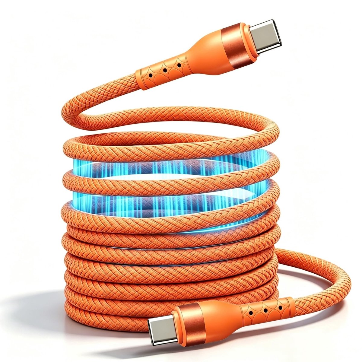 Omgoods - Magnetische Oplaadkabel C-naar-C 60W voor Auto en Kantoor
