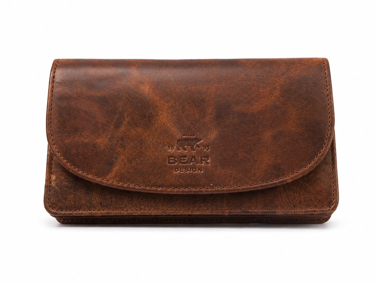 Bear Design Dames Portemonnee VG13547 - Bruin mêlee