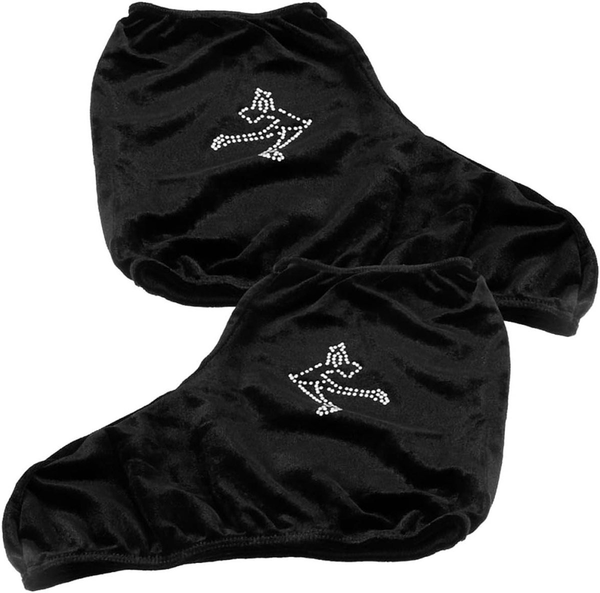 Schaatslaarzenhoezen - Overschoenen Schaatsen - Schaatsen Beschermen - Elastisch Polyester - 21 x 16 cm - Zwart