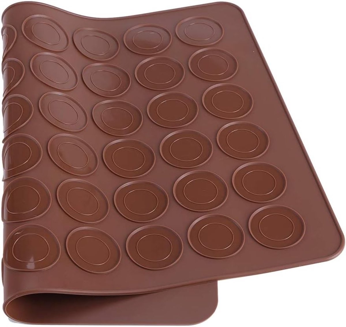 Siliconen Bakmat met 48 Cavity voor Macarons - Perfect voor Taartdecoratie en Bakken van Gebak