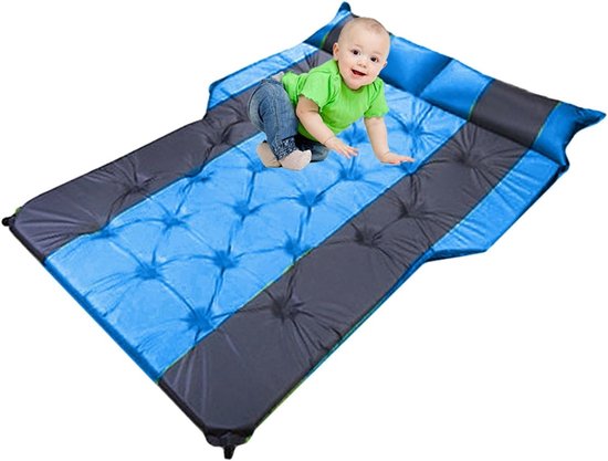 Automatische Slaapmat - Luchtbed Auto - Kamperen en Reizen - Automatisch Opblaasbaar - 180x132x5 cm - Oranje — afbeelding 5