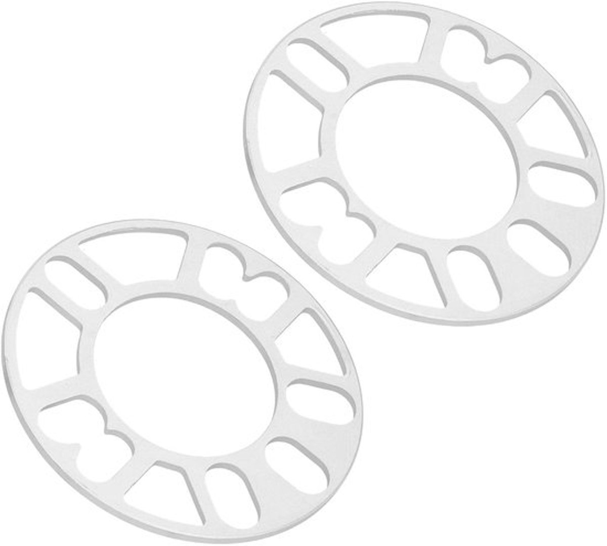 Wielspacers Aluminium - 2 Stuks - 5 mm Dikte - 78 mm Binnen Diameter - 150 mm Buiten Diameter - Universeel Toepasbaar - Wielafstand