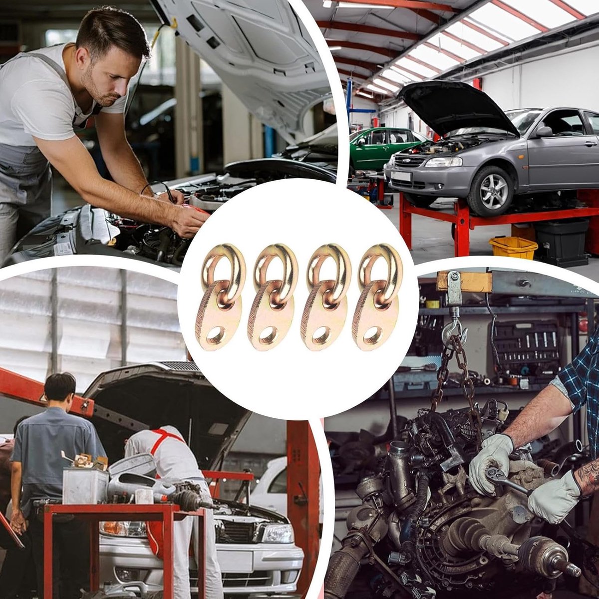 Motorlift Beugel - Hefbeugel Motor - Motor Reparatie - Gelijkmatige Gewichtverdeling - 4 stuks - Staal