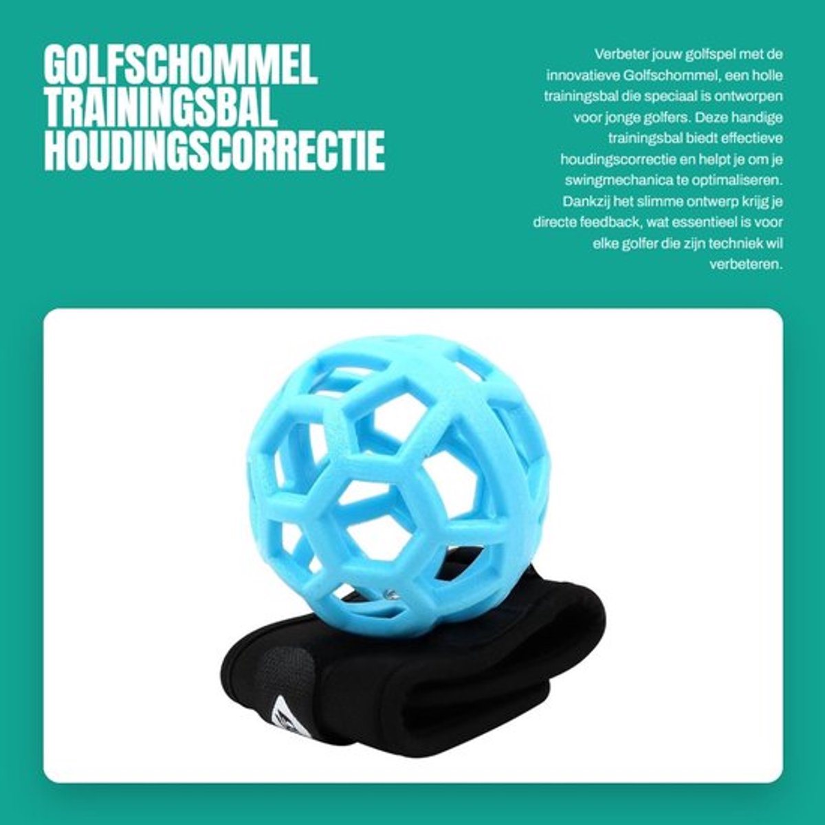 Golfschommel - Draagbare Trainingsbal - Houdingscorrectie - Golftrainingsmateriaal - Lichtgewicht - Duurzaam Plastic - Verbeter uw Golfswing - Golftraining