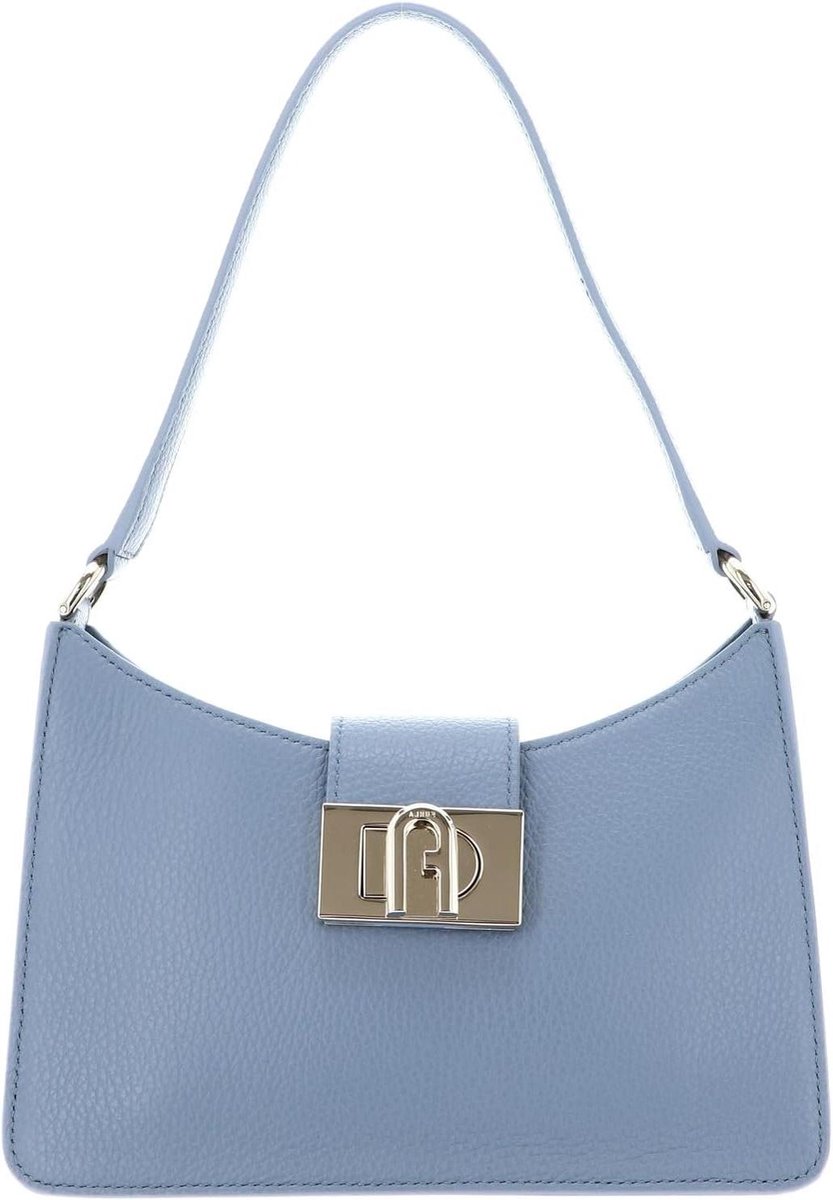 Schoudertas S - Damestas Hobo - Dagelijks Gebruik - Versterkte Bodem - 23x13x9 cm - Blauwgrijs