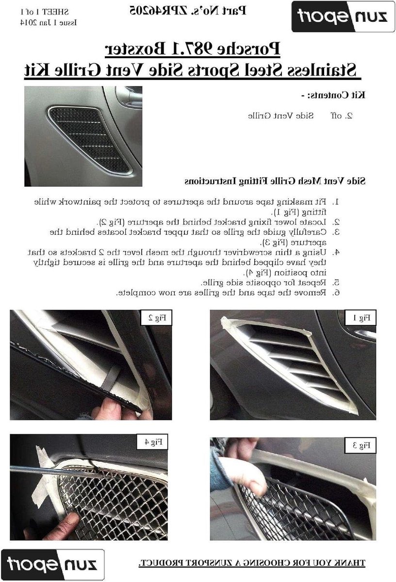 Zijrooster Set - Ventilatie Grille - Auto Beschermen - Roestvrij Staal - 54 x 20 x 11 cm - Zilver