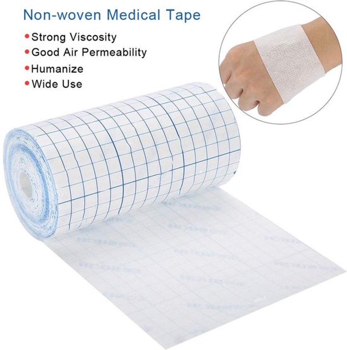 Plakband Flexibel - Medische Tape - Ademend - Zelfklevend - Niet-geweven - 15cm x 10m