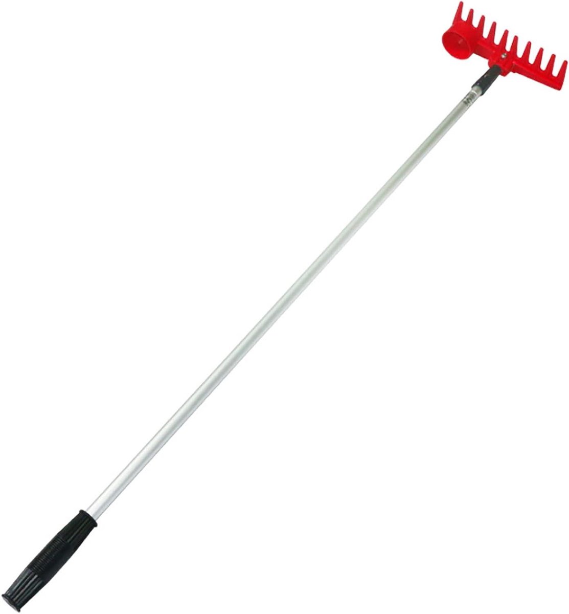 Gazon Nivelleerhark - Golfhark Tuinhark - Gazon Egaliseren - Opvouwbaar Ontwerp - 99 cm steel - Zilver