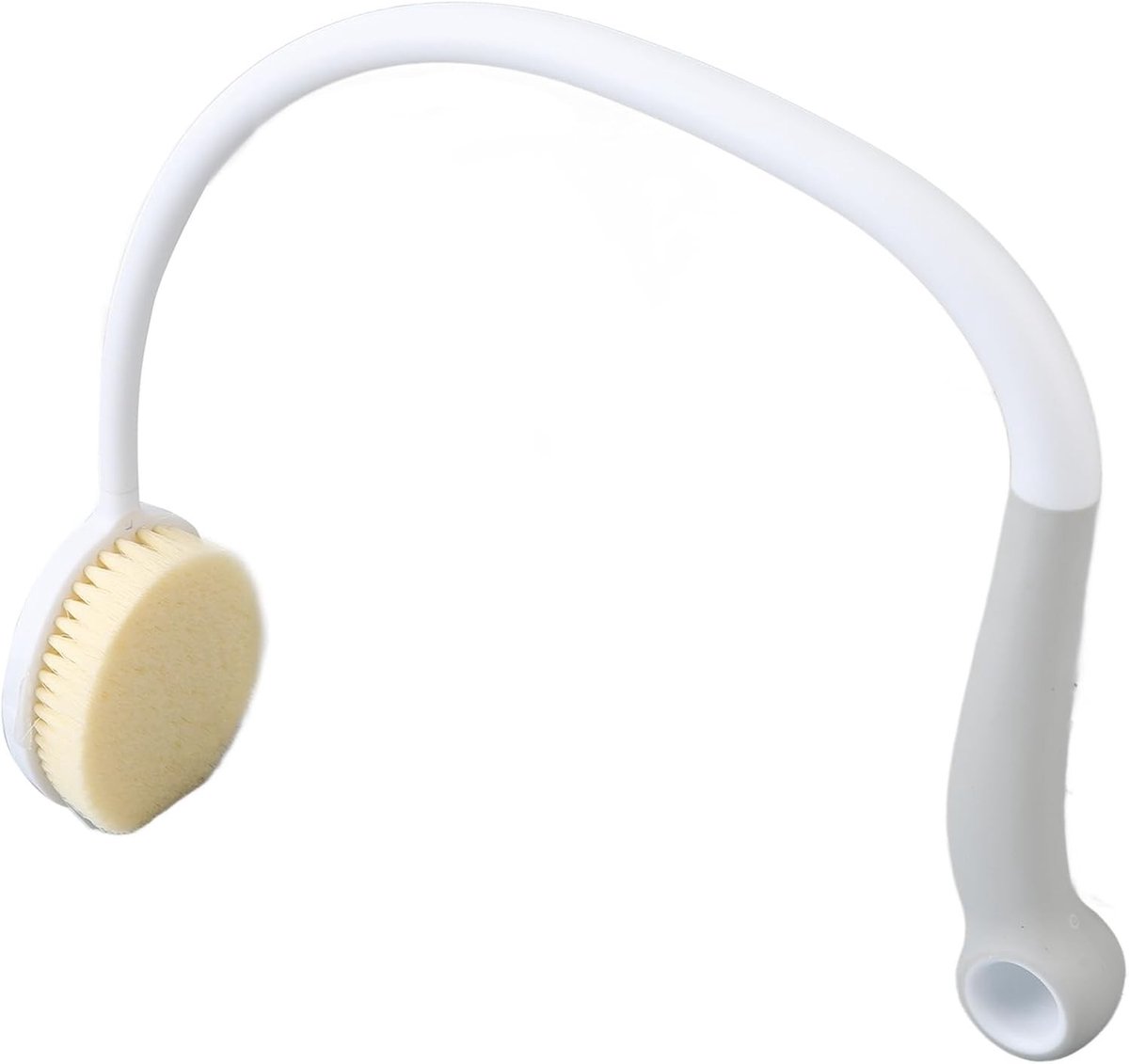 Ergonomische Badborstel met U-vorm, Gebogen Handvat en Zachte Haren voor Senioren, Ideaal voor Persoonlijke Verzorging en Comfort