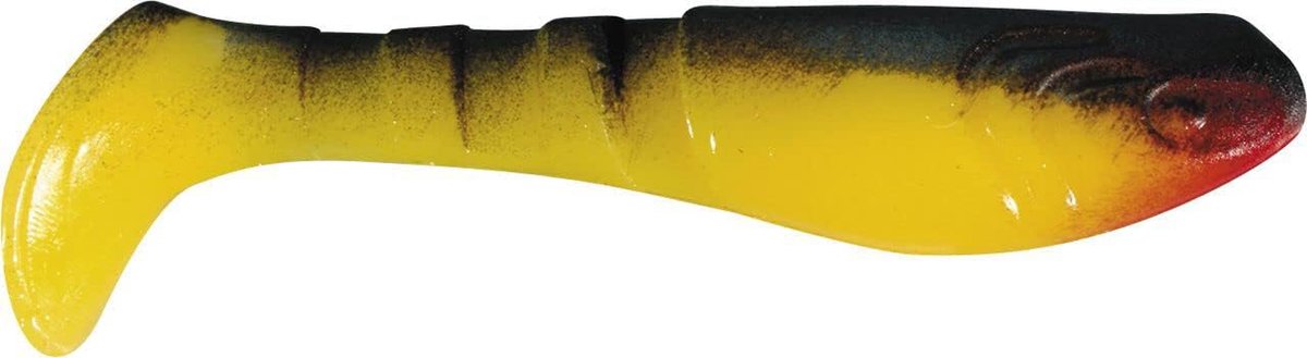 Rubberen Vis - Softbait Lokaas - Vissen op roofvis - Effectief loopgedrag - 10 stuks 8 cm - Geel Zwart