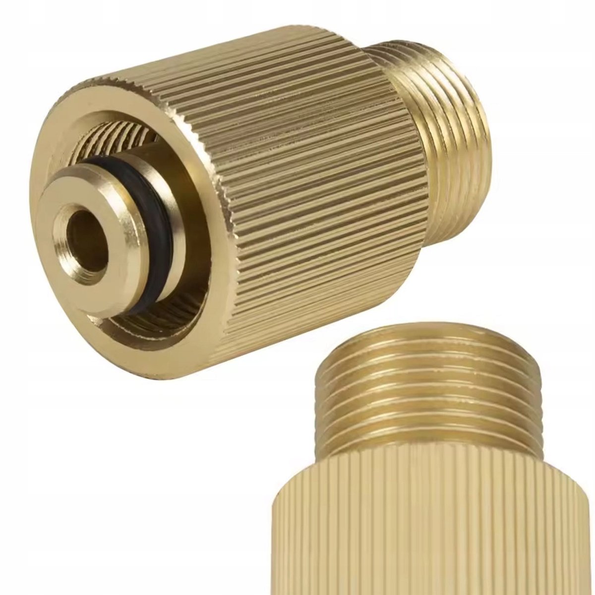 Rosfix Adapter M22 Vervanging - Messing, 2 Pen Ø15/14 mm - M22x1,5 - Geschikt voor Kärcher, Lavor
