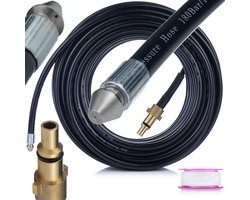 Rosfix Rioolreinigingsslang Vervanging - Spuitmond 1+3, 40 m - 160 bar, 1/4" g - Geschikt voor Nilfisk, Lavor