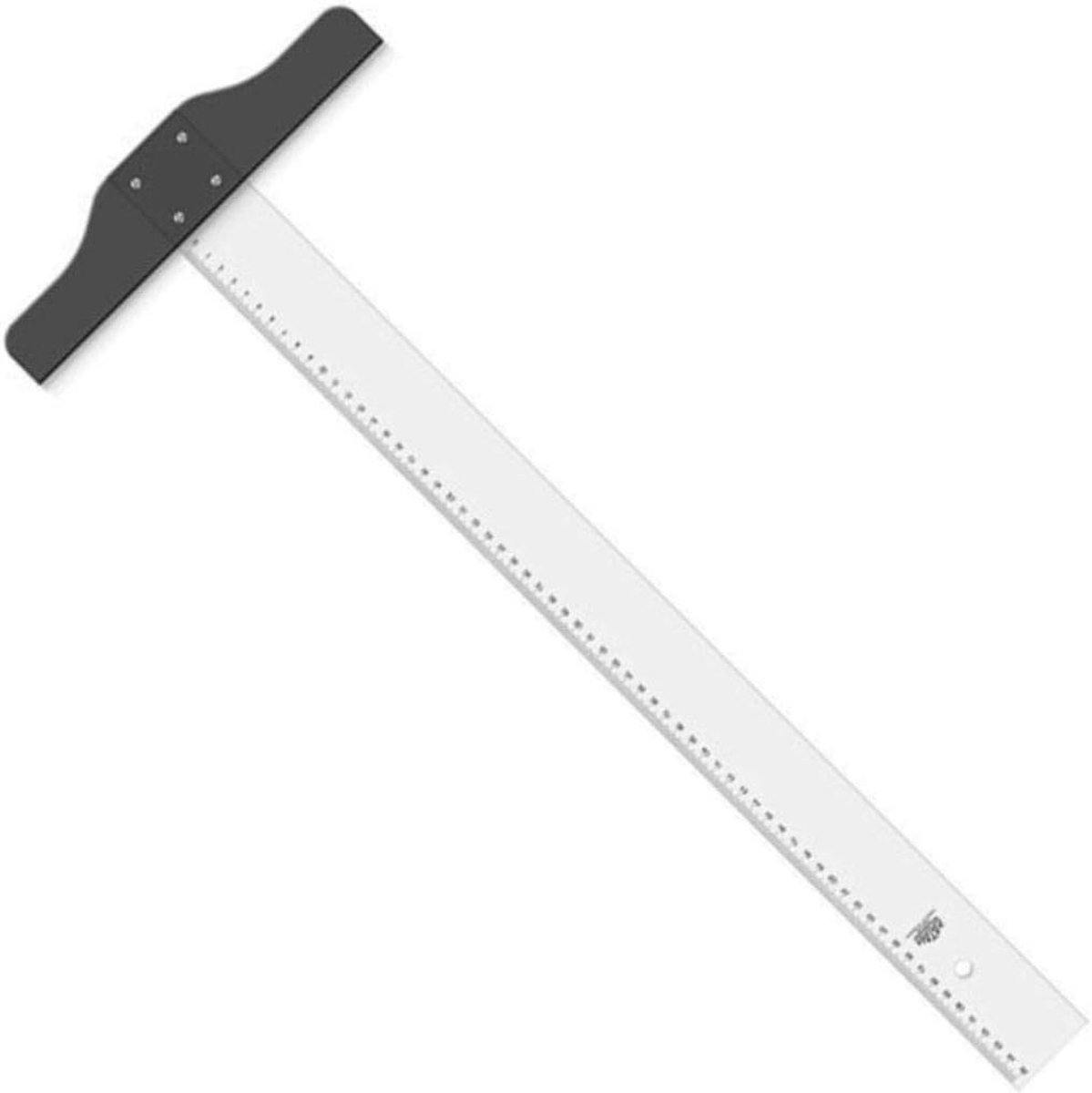 Plastic T-liniaal - Tekenhulp Meetlat - Precisie Tekenen - Stevig Materiaal - 65 cm - Transparant