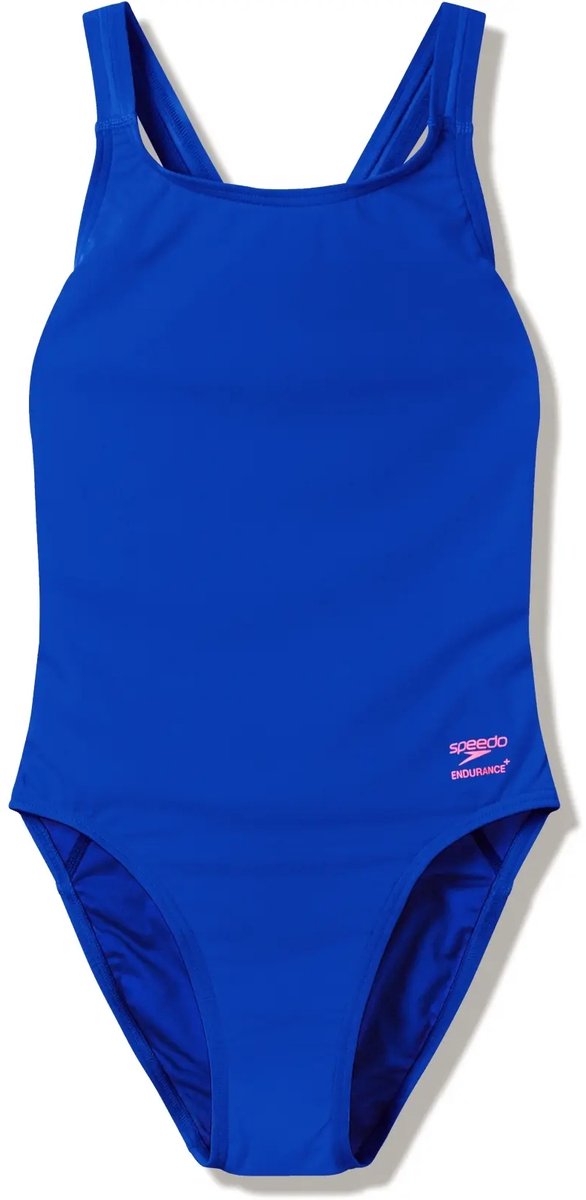 Speedo Dames Badpak Solid Leaderback Calm Kobaltblauw