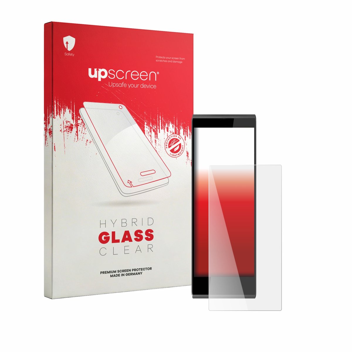 upscreen - Screenprotector voor Thunderbook Hercules W156 - Folie Beschermfolie Beschermglas transparant