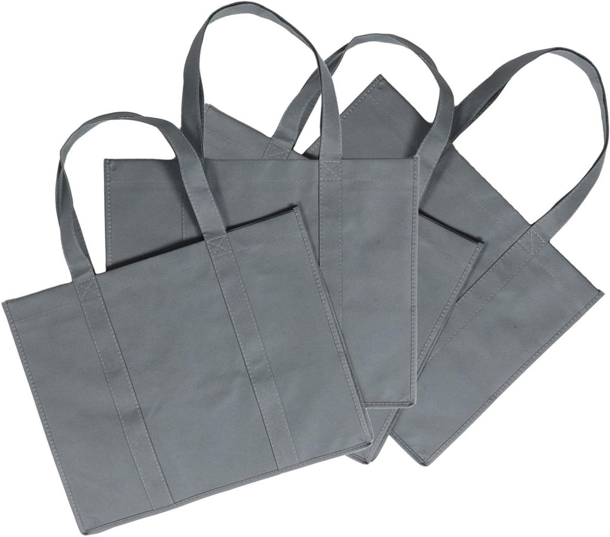 Opbergzakken - Sporttas Strandtas - Spullen Opbergen - Veerkrachtig Non-Woven Materiaal - 41 x 33 x 26 cm - Grijs