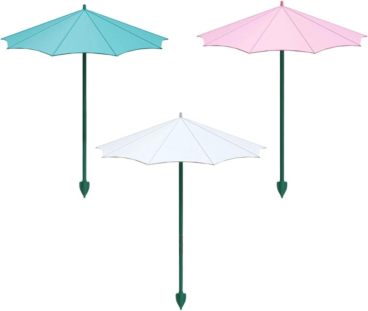 Planten Parasol - Bloemen Paraplu - Bescherming Potted Planten - Verstelbare Kantelfunctie - 34x26.5cm - Roze Wit Blauw