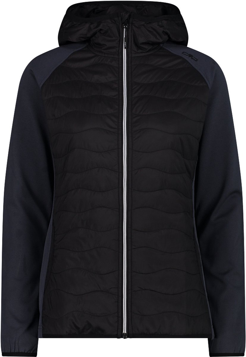 Hybride damesjack met capuchon CMP Zwart