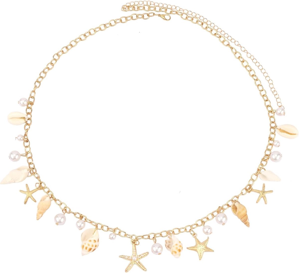 Verstelbare Metalen Buikketting voor Dames, Tailleketting met Lange Franje, Perfect voor Jurken, Jeans en Rokjes