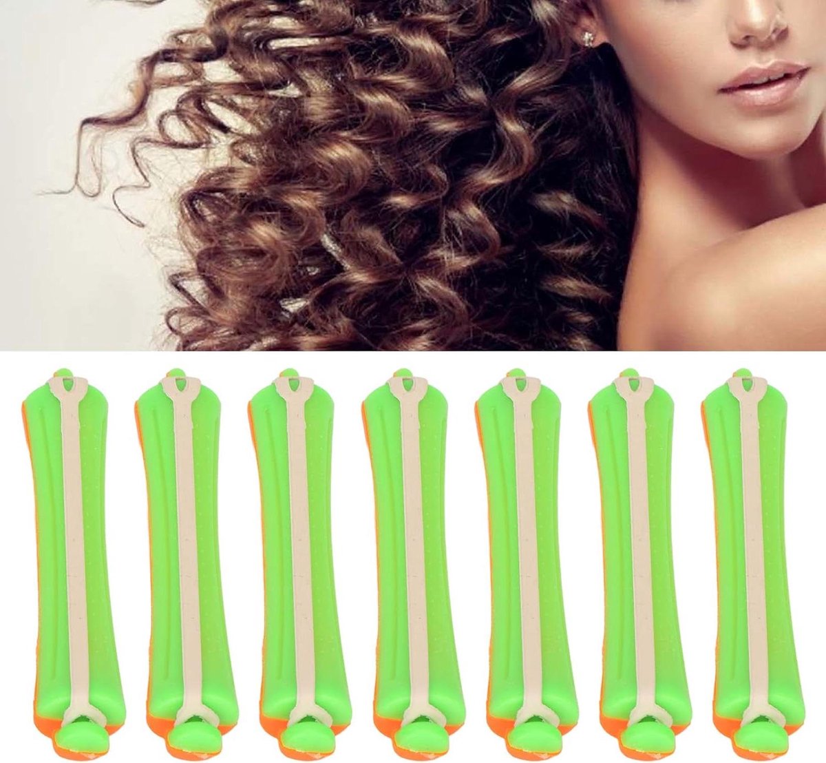Haarkrullers - Krulstaven Permanentstokken - Haar Stijlen - Antislip Ontwerp - 20 stuks - Zwart
