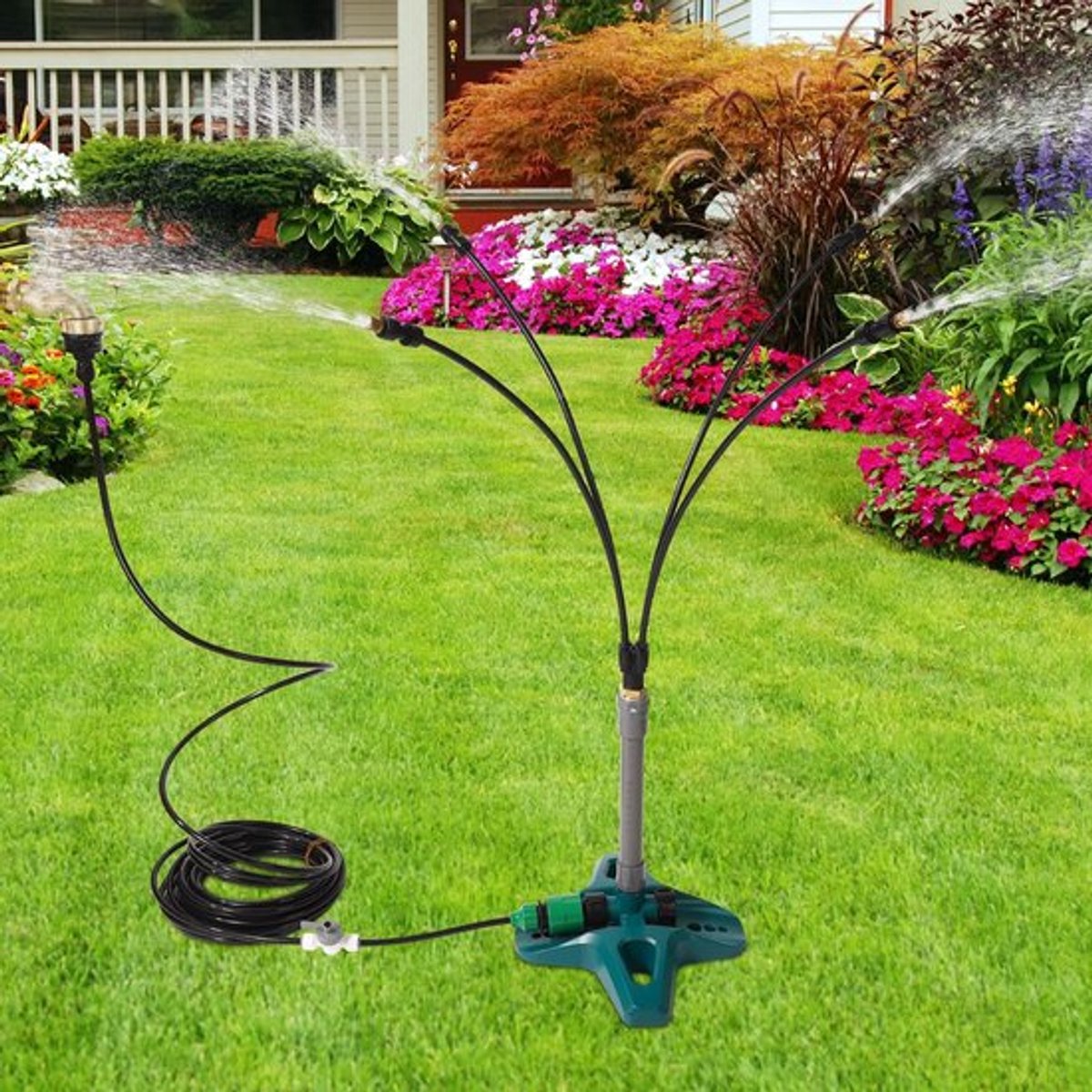 Nevelsysteem Draagbaar - Staand - Waterstandaard - 68,58x25x20,7cm - Kunststof - Geschikt voor Tuin/BBQ - Mistersysteem