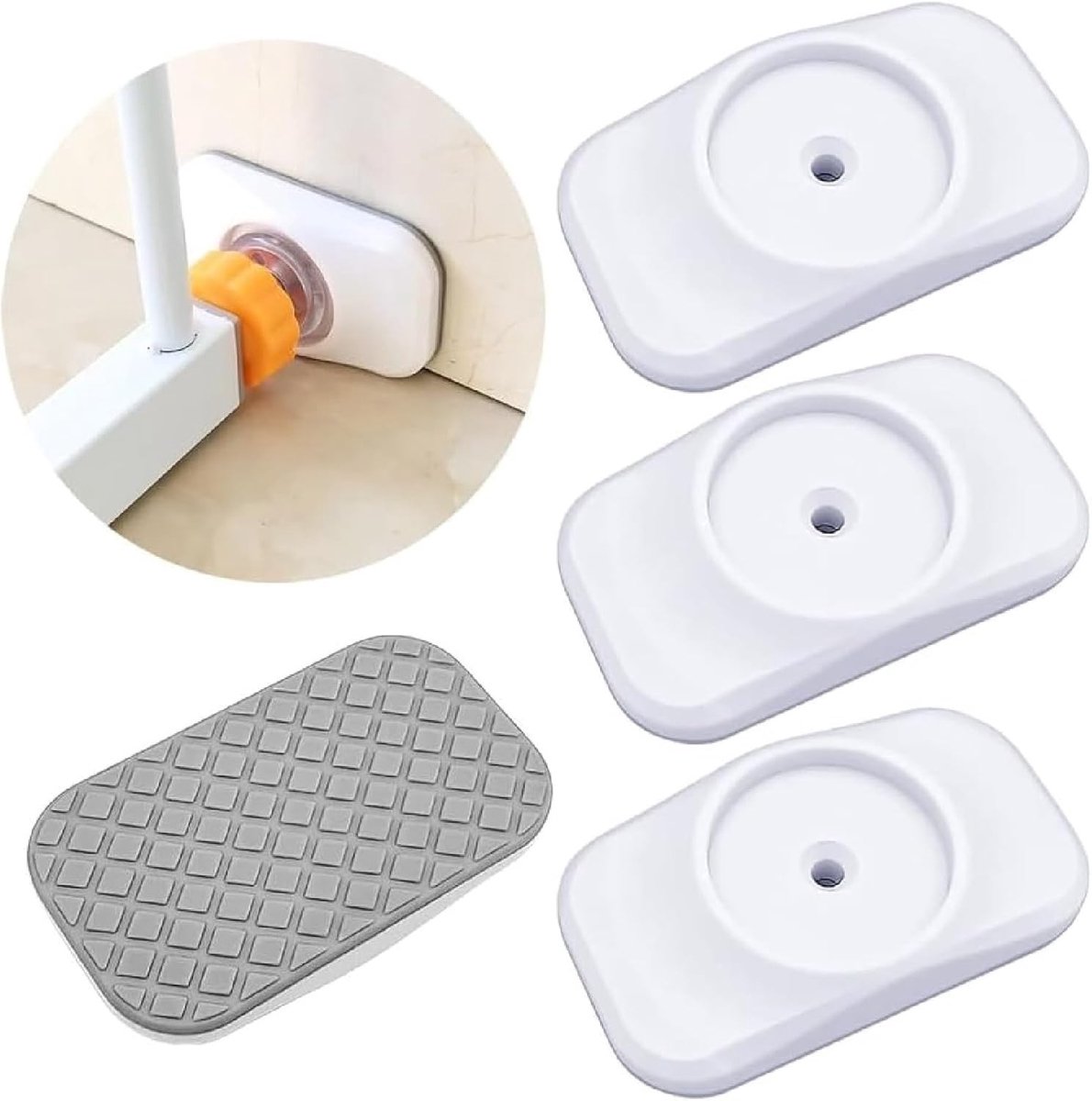 Veilige wandbeschermers voor baby's, zonder boren, ideaal voor trappen, deuren en hekken, biedt optimale bescherming en veiligheid