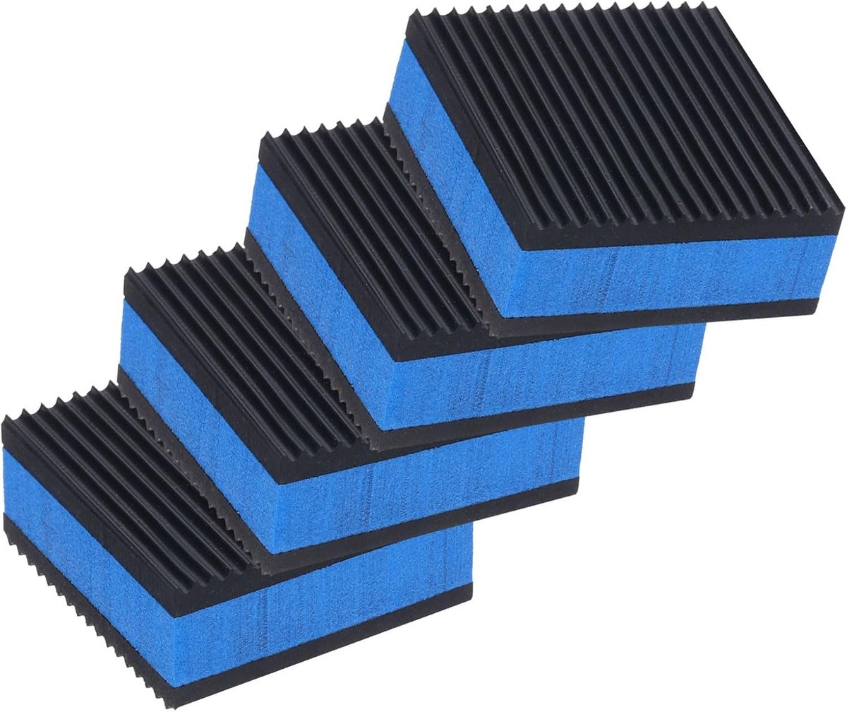 Rubber Anti Vibration Pads - 4 Stuks 2 x 2 x 7/8 Inch, Stevige EVA Isolatiematten voor Luchtcompressor, Airconditioning en Wasmachine