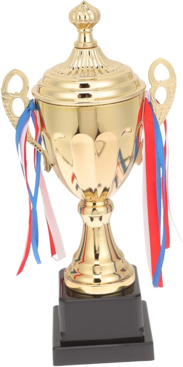 Grote Metalen Trofee - Wedstrijd Prijs - Sportevenementen Organiseren - Creatief Ontwerp - 32.5x16cm - Diverse Kleur