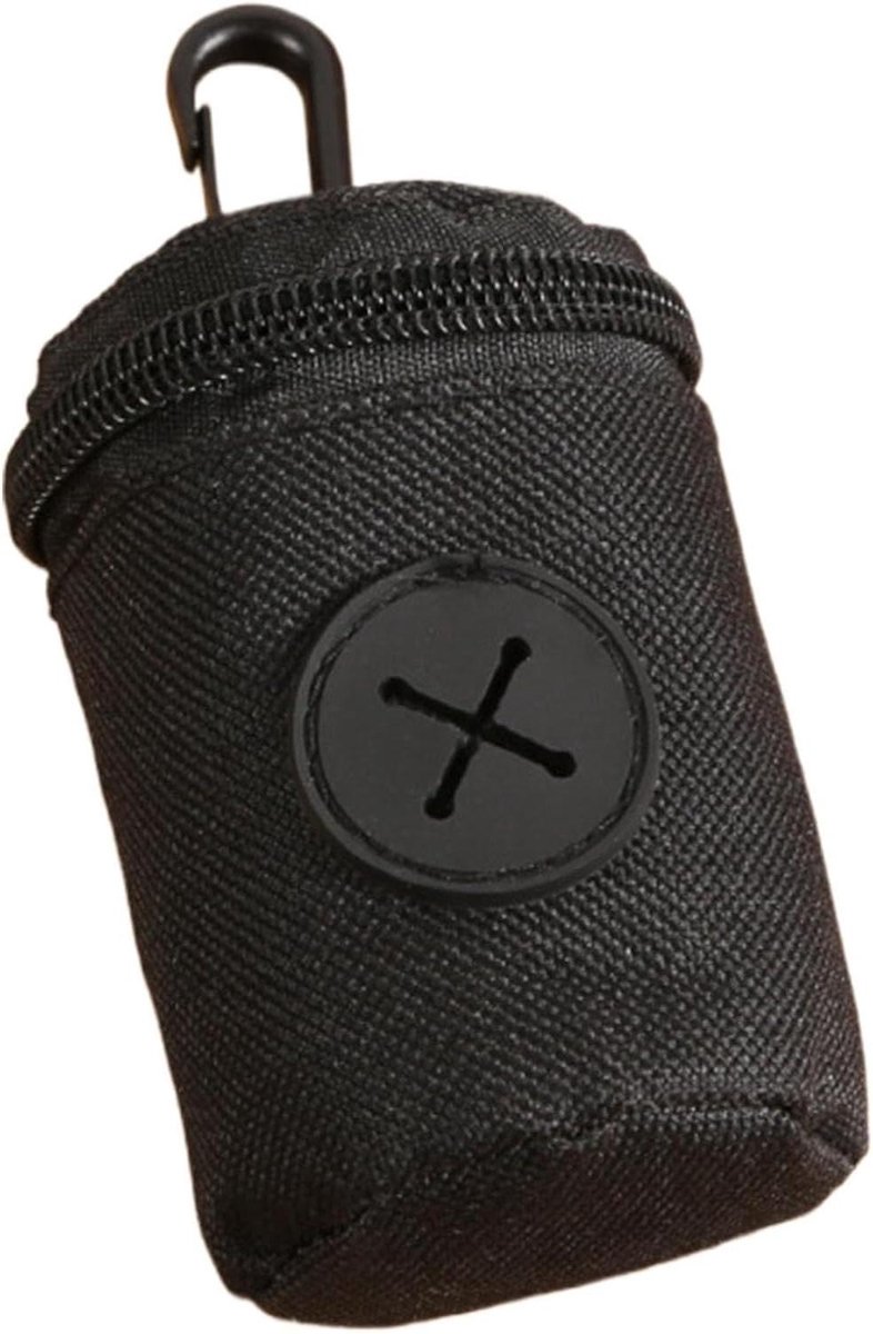 Hondenpoepzakjes Dispenser - Poepzak Houder - Hond Uitlaatservice - Handsfree Clip - 5.8 x 2.5 x 9.3 cm - Zwart