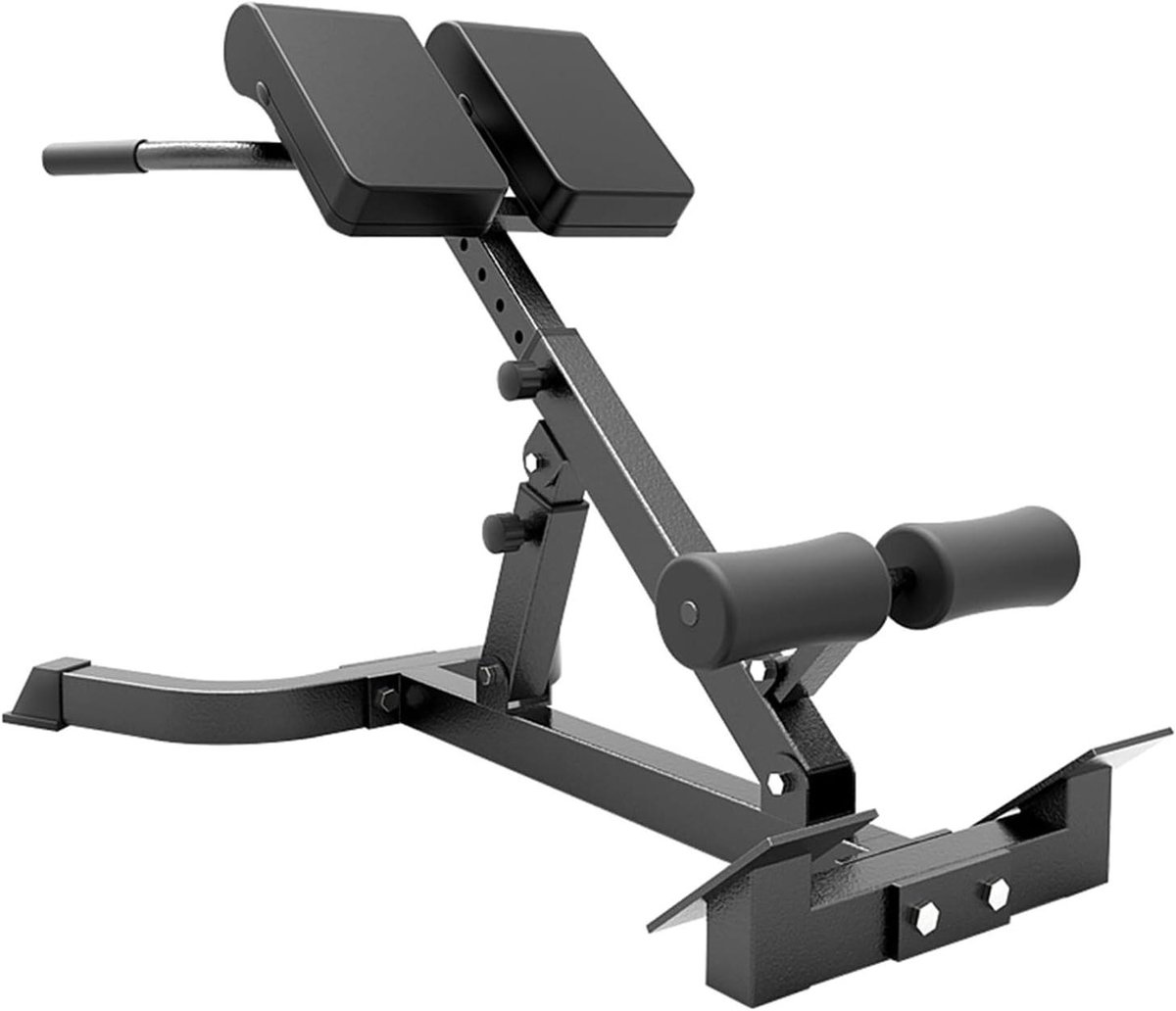 Romeinse Stoel - Fitnessbank Buikspieren - Kracht Trainen - Veelzijdig Instelbaar - 300 kg Draagvermogen - Zwart