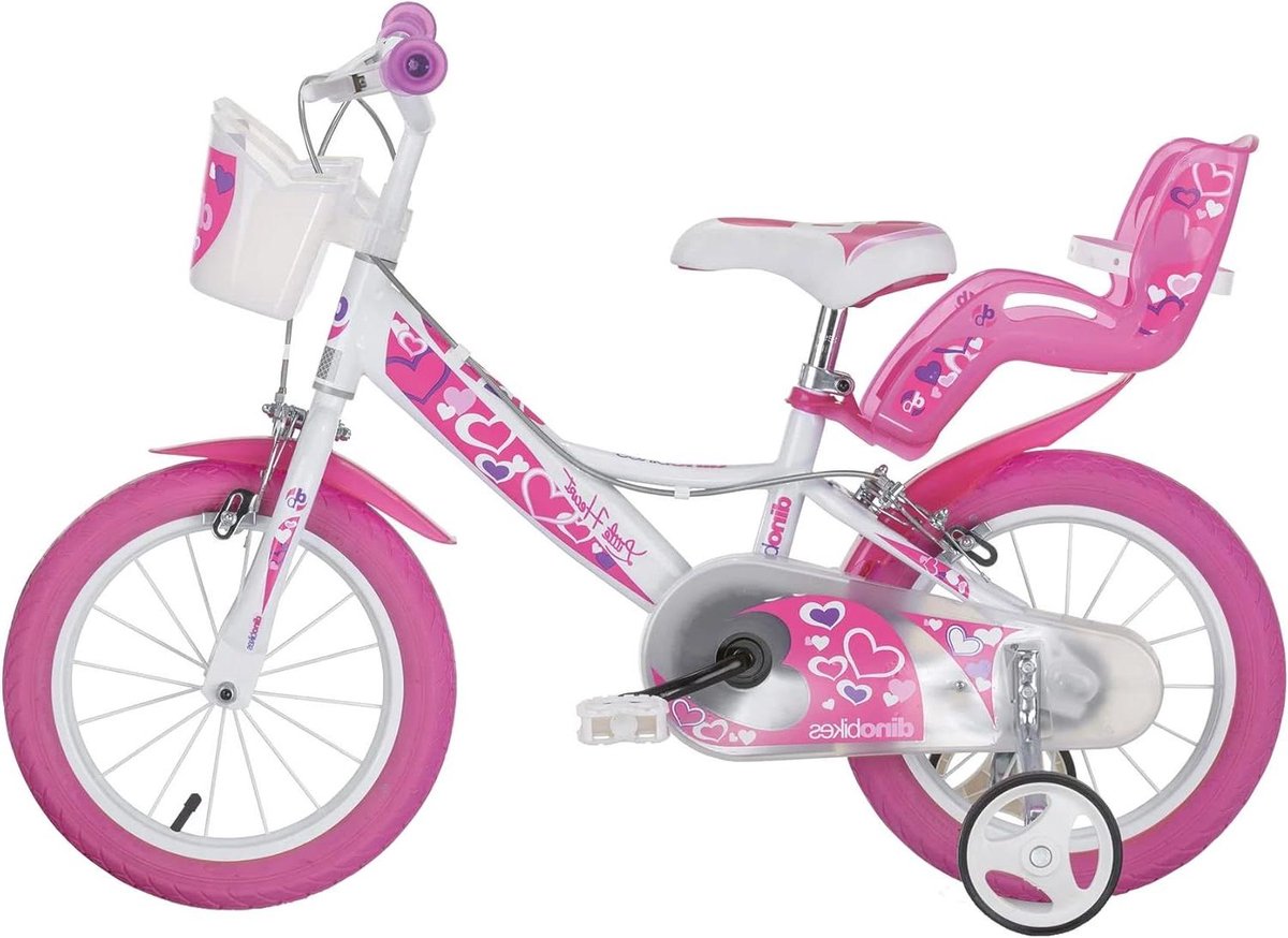 Kinderfiets Loopfiets Meisjes Buiten Spelen Verstelbaar Zadel 16 Inch Roze