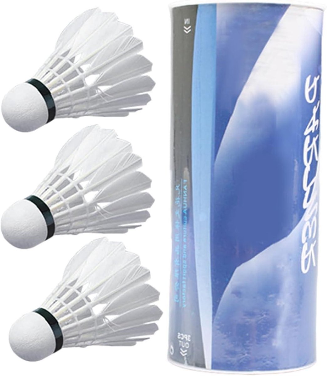 Badminton shuttles - Vliegende ballen - Sporten - Hoge stabiliteit - 64 g - Wit