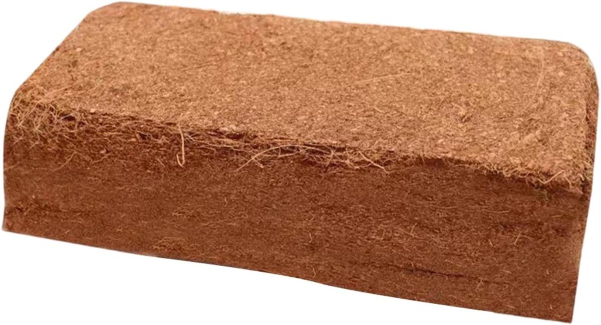 Kokos Grondsteen - Planten aarde kokos - Planten verzorgen - Bevordert wortelademhaling - 20 x 10 x 5 cm - Bruin