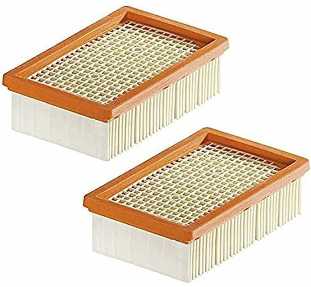 Geschikte voor filterpatronen (2 stuks) voor de geschikt voor Kärcher WD4, WD5, WD6, MV4, MV5 en MV6 plisséstofzuigers.