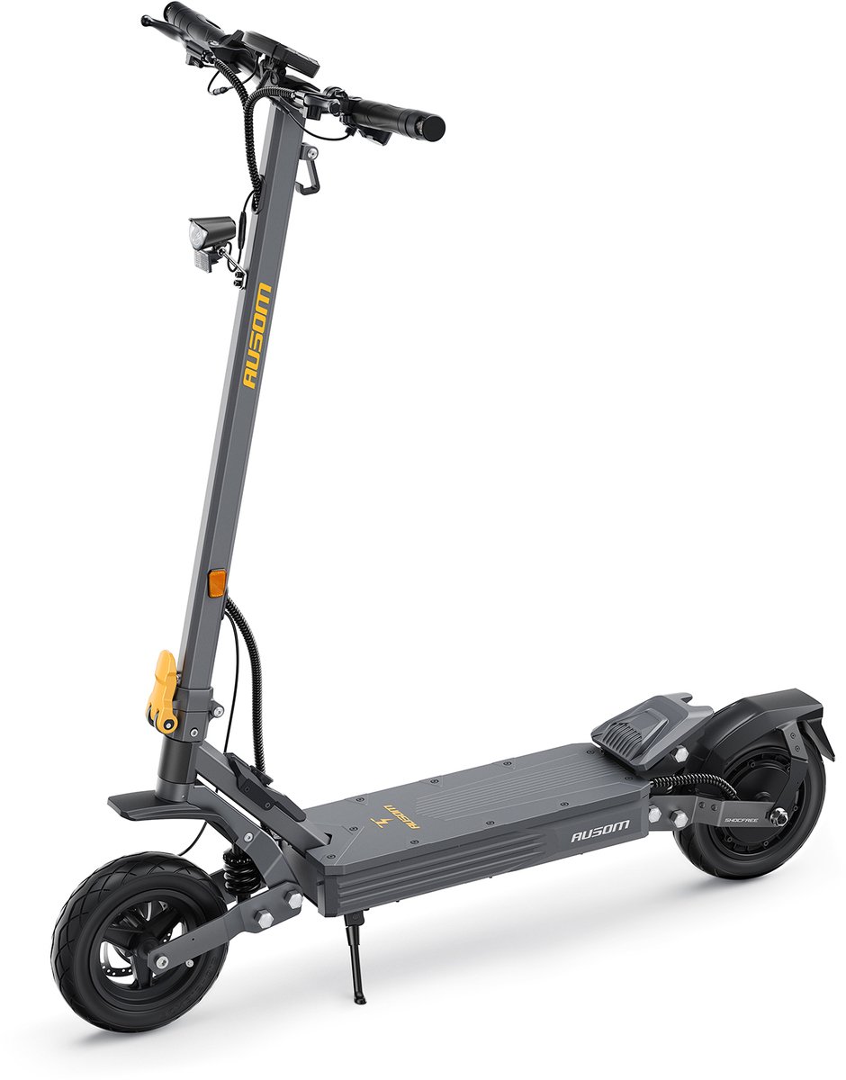 Ausom‑K30‑VMP‑Single‑Motor‑Elektrische‑Step‑Donkergrijs‑1100W‑648Wh‑70km‑Bereik‑Dubbele‑Schommelarm‑Ophanging‑NFC‑Ontgrendeling‑EU‑stekker