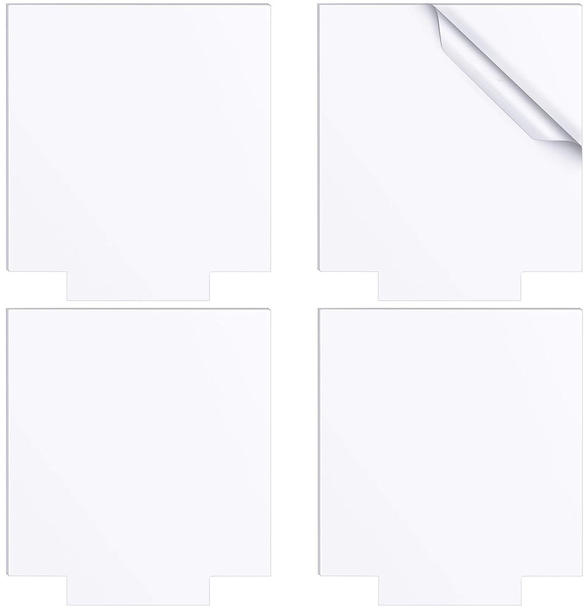 Heldere Acryl Platen - Transparant - 15 x 13 cm - 4 mm Dikte - Voor DIY Ambachten en Kunstprojecten