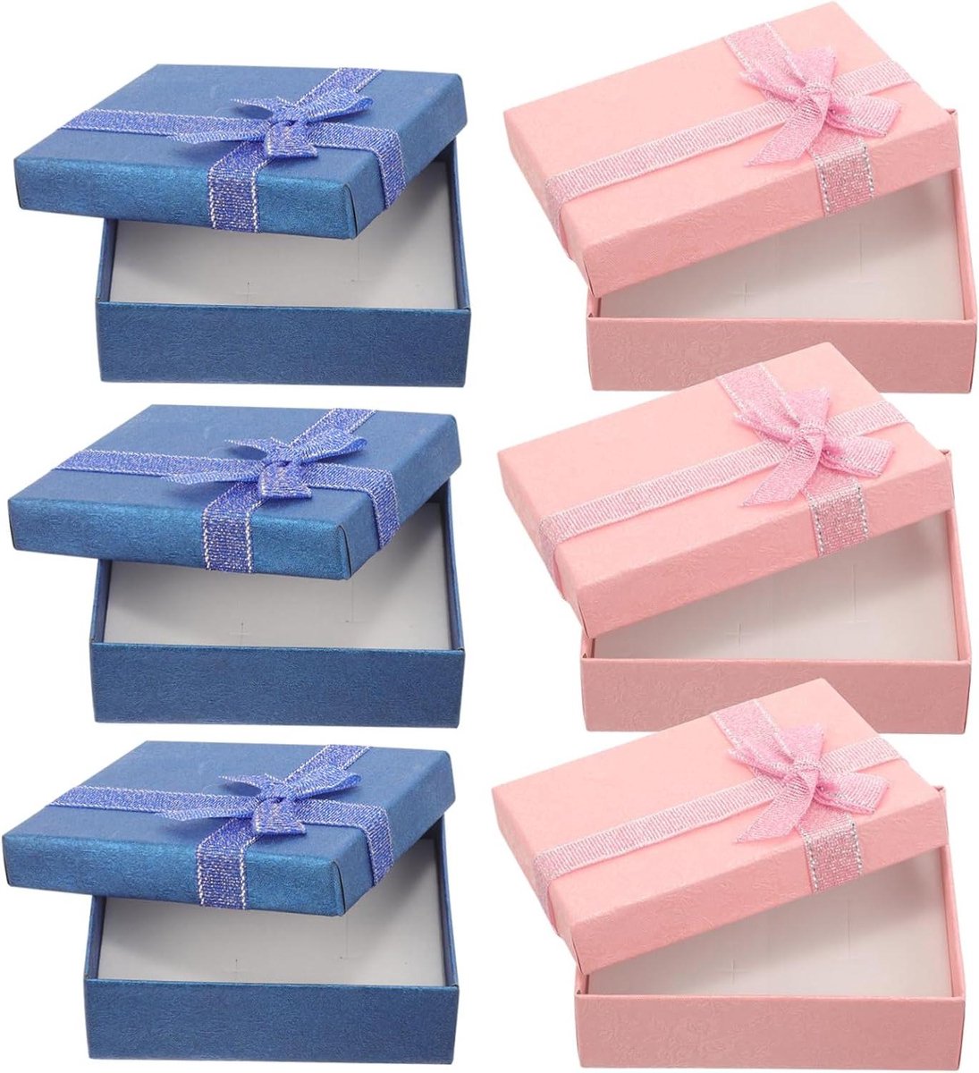 Chiffon Bloemen Dozen - Ambachtelijke Verpakking - Sieraden Opbergen - Delicaat Uiterlijk - 9x7x3 cm - Zoals Getoond