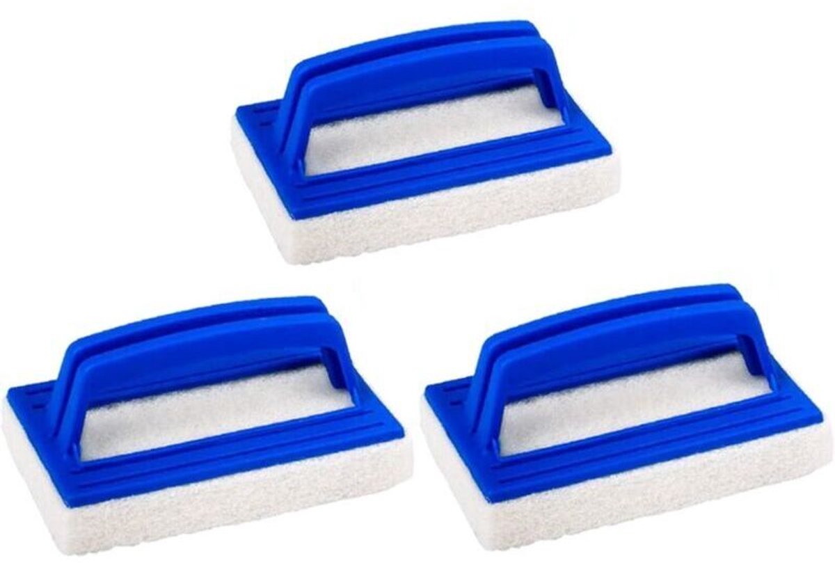 Zwembadsponzen, waterlijnborstels, zwembadreinigingsbenodigdheden en -accessoires, waterlijnreinigers. Geschikt voor zwembaden, keukens, badkamers, enz. Set van 3.