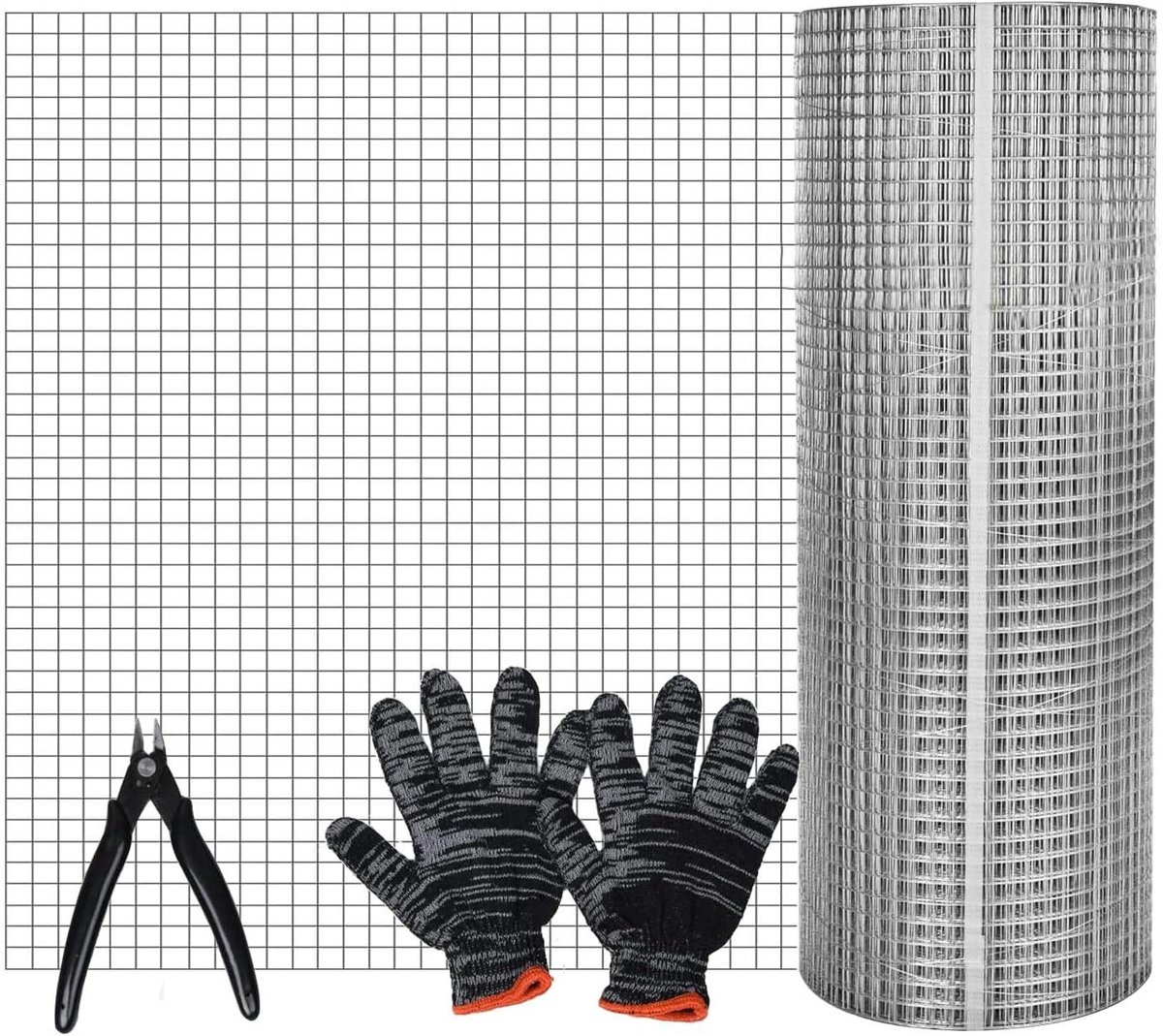 Knaagdier Gaas - Metaal Gaas Rol - Ongedierte Weren - Gegalvaniseerd Anti-Roest - 20cm x 6m - Zilver
