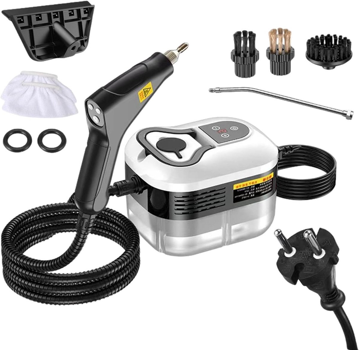 Draagbare Stoomreiniger - Handzame Reiniger - Grondig Reinigen - 6-Standen Verstelbaar - 2500W - Wit