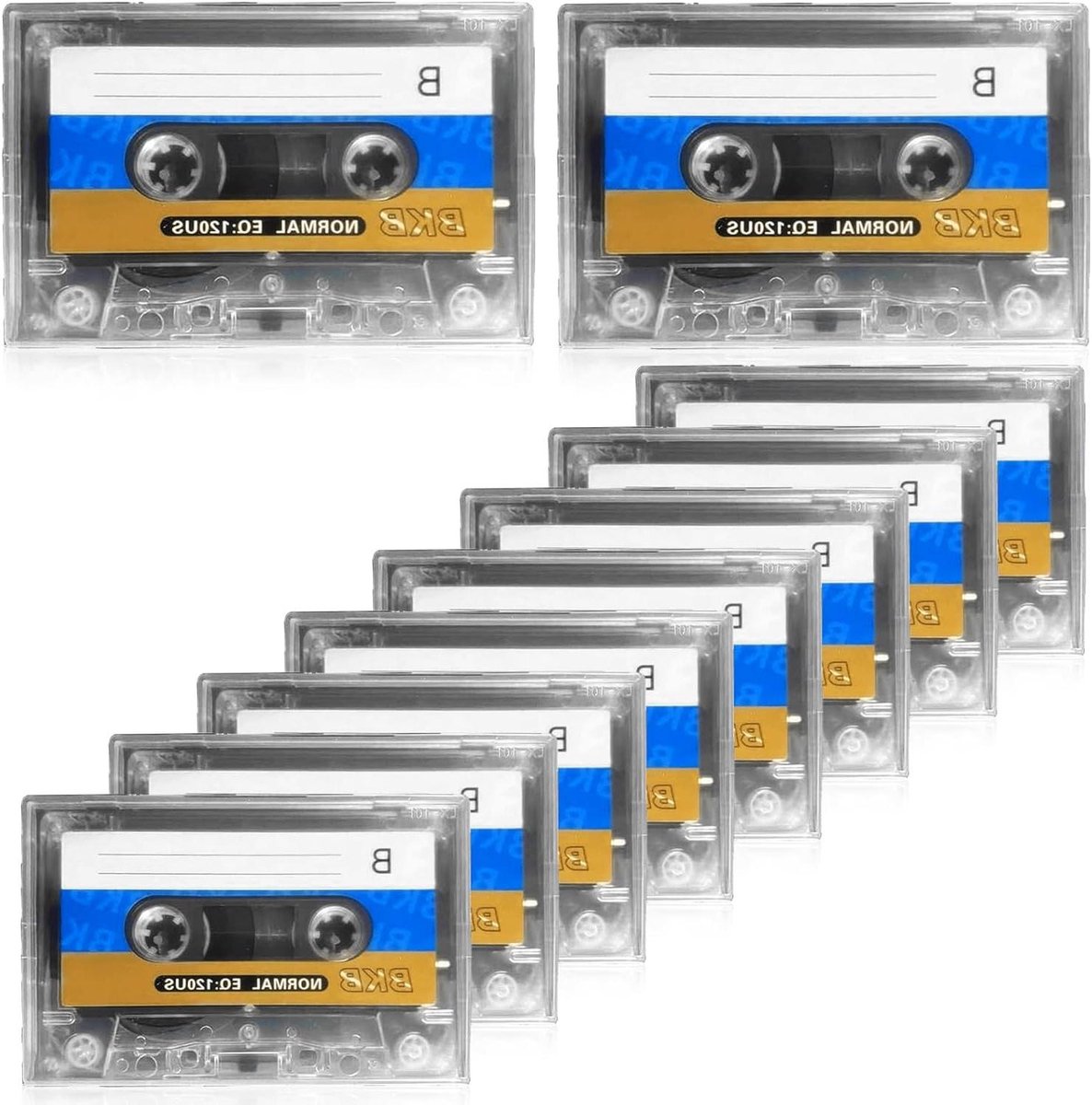 Audio Cassettes - Lege Cassettes - Muziek Opnemen - Geluidsarm - 90 Minuten - Zwart