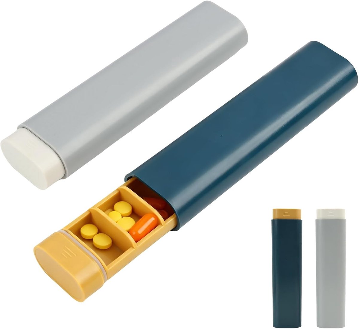 7-daagse pillendoos set, handige medicijndispenser voor supplementen en tabletten, ideaal voor reizen en dagelijks gebruik