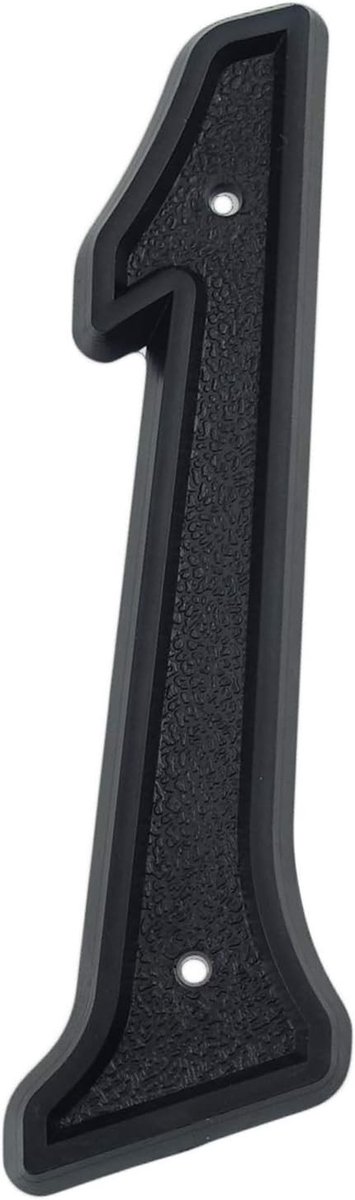 Moderne 5.5 inch huisnummers van zwart ABS plastic voor straat- en huisadressen