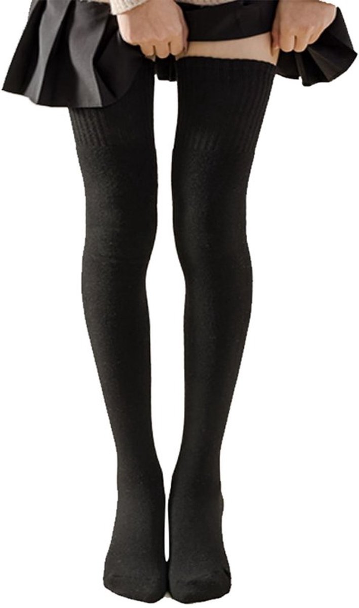 Wintersokken Dames Warm - Overknie Sokken - Lange Kousen - Antislip - 80 cm - 1 Paar - Kniekousen