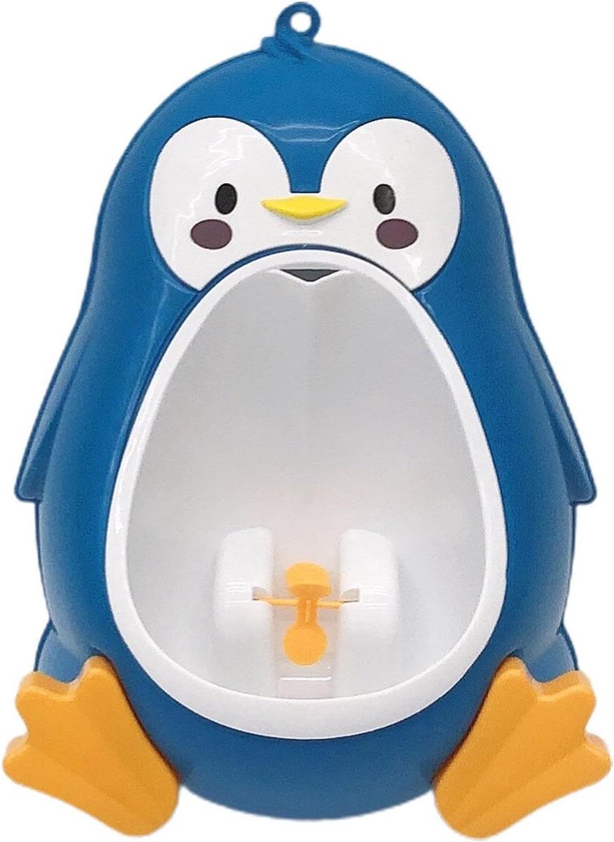 Peuter Urinoir - Plasstandaard Jongens - Zindelijkheidstraining - Verstelbaar Ontwerp - Pinguïnvorm - Blauw