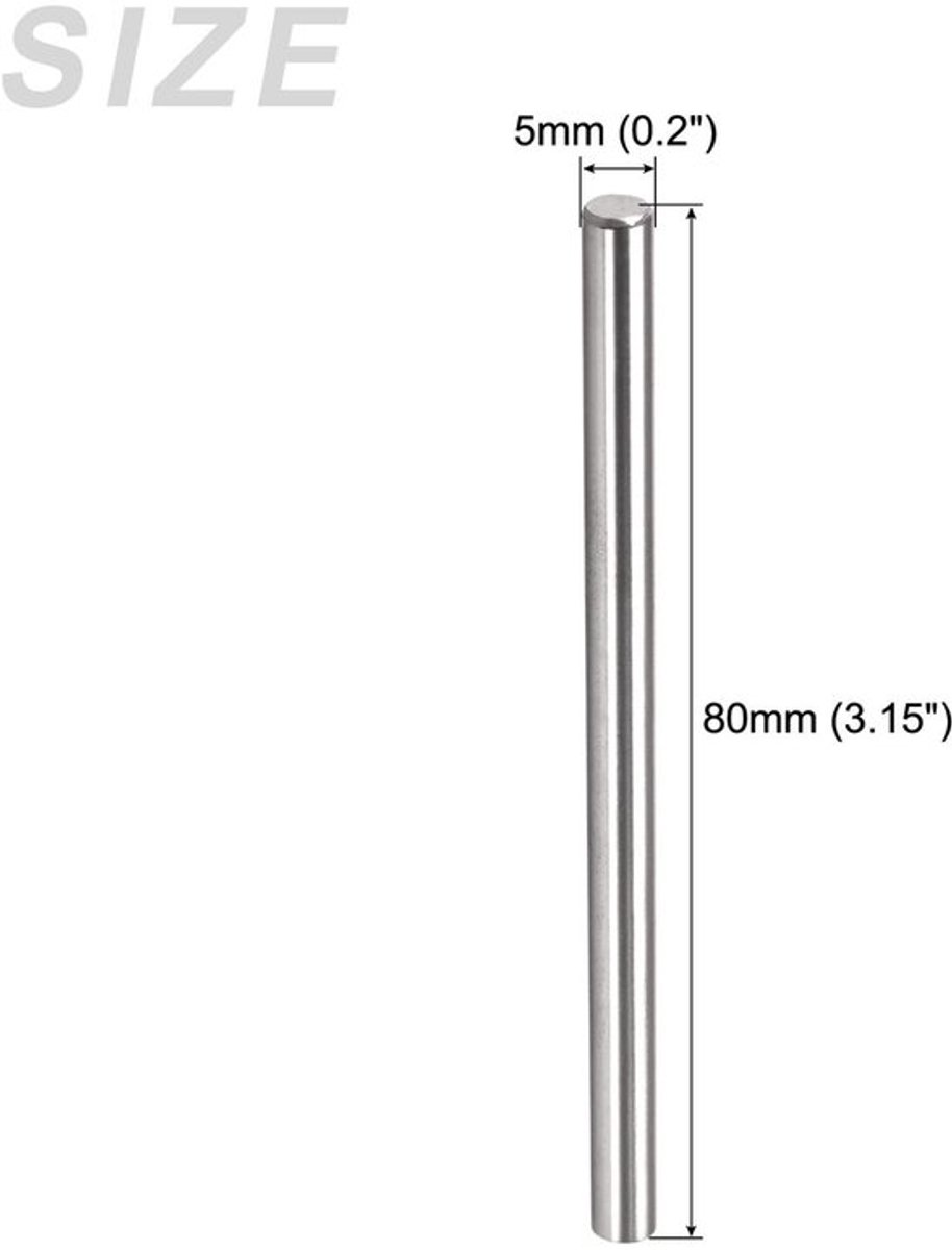 10 Stuks Pluggenpennen 5 mm x 80 mm van Roestvrij Staal