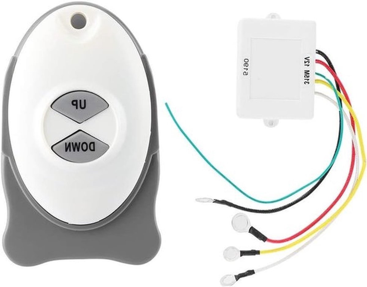 Draadloze 12V Ankerlieren Schakelaar voor Boot - Waterdichte Windlass Besturing, Marine Accessoires voor Vissen, Ferry's en Tenders