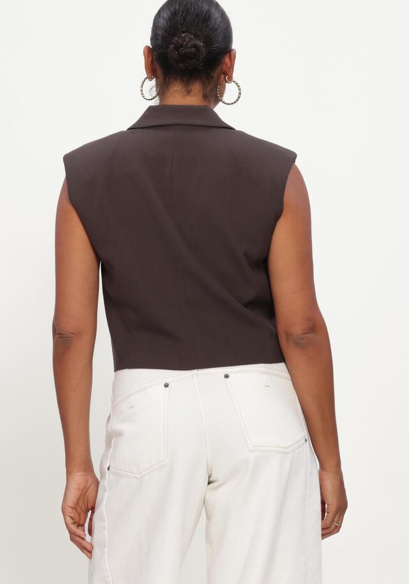 Copenhagen Muse Cmtailor-short-waistcoat Blazers Dames - Bruin - Maat XL