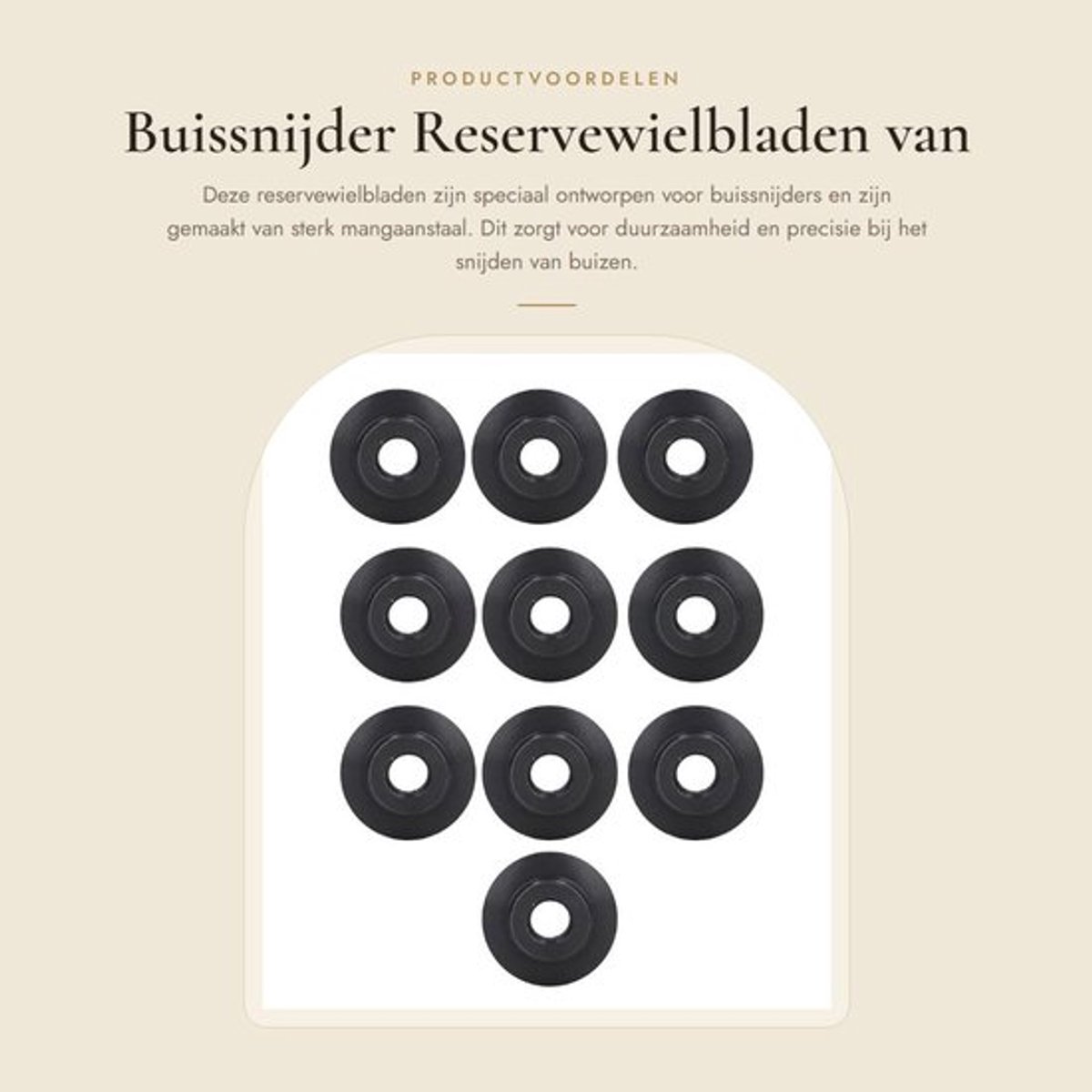 Buissnijder Wielblad 10st - Mangaanstaal - Ultrathin Ontwerp - Geschikt voor Koper/Messing/Aluminium - Buitendiameter 18 mm - Bladbreedte 6 mm - Snijblad