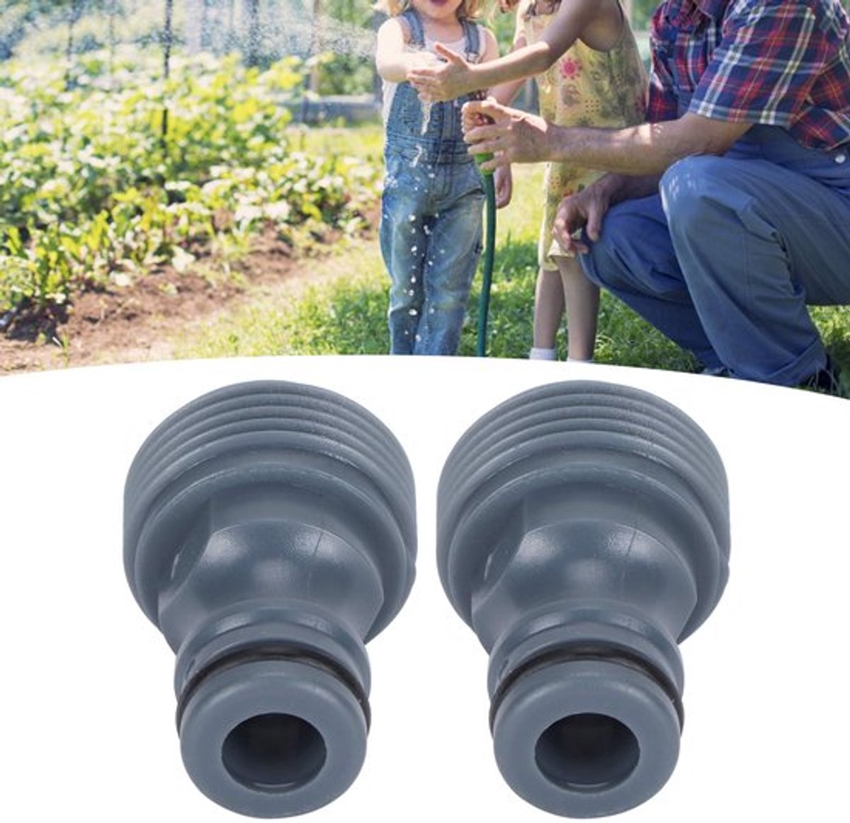 G3/4 Buitendraad Quick Connector - Irrigatie Tool - Eenvoudig te installeren - Tuinslang Adapter - Accessoire voor Tuin - 2 Stuks